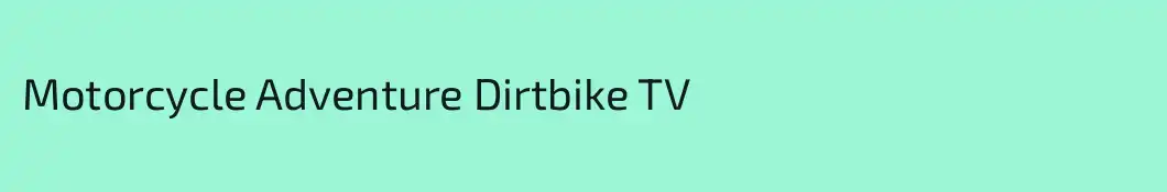 Motorcycle Adventure Dirtbike TV